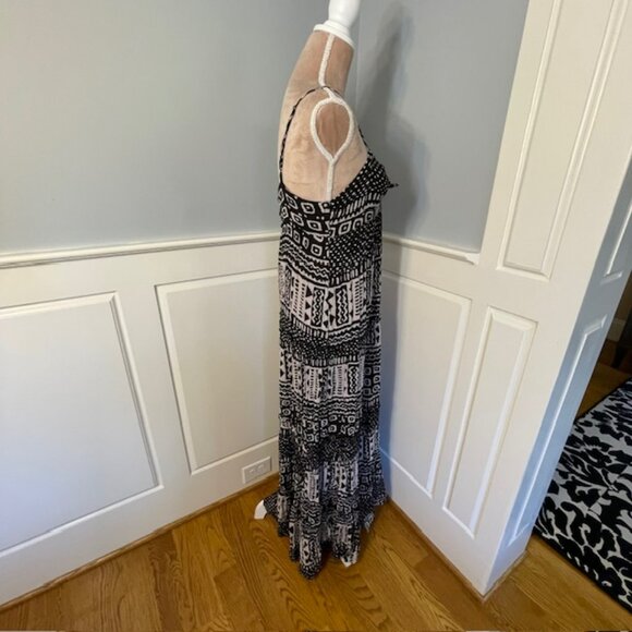 Ralph Lauren Denim & Supply Tribal Abstract Flowy Tiered Maxi Dress Medium - Picture 7 of 11